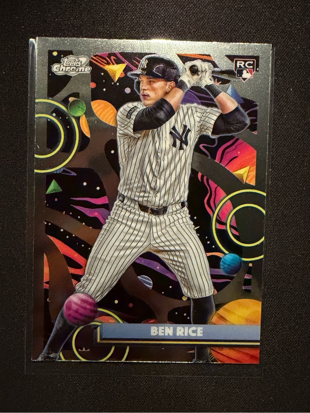 2025 Topps Chrome Cosmic Refractor Ben Rice Rookie Card